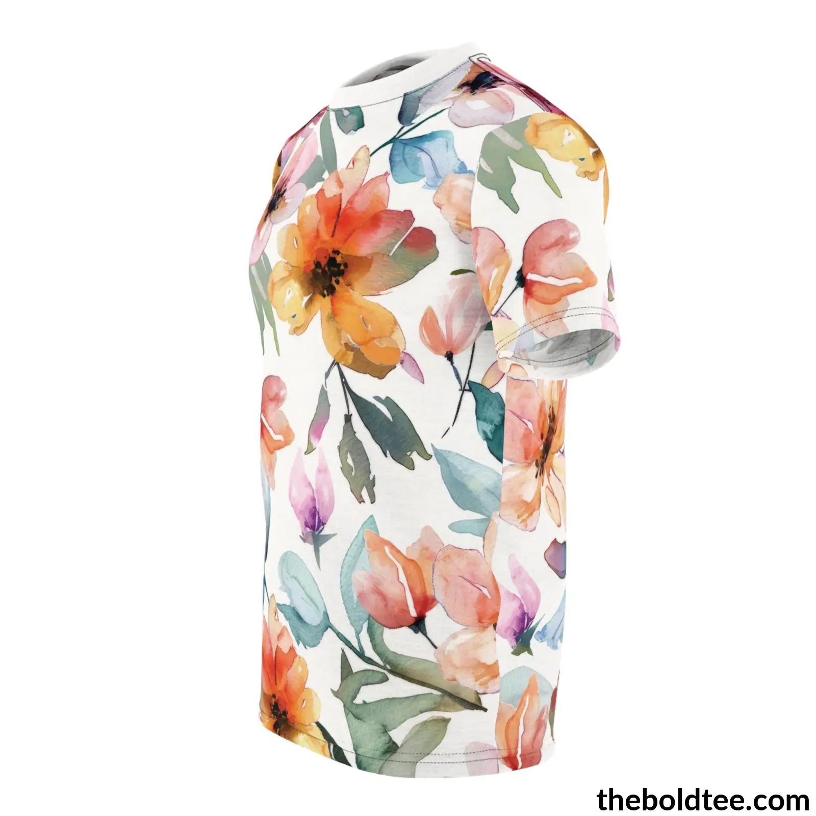 Summer Flower Tee - Premium All Over Print Crewneck Shirt Prints