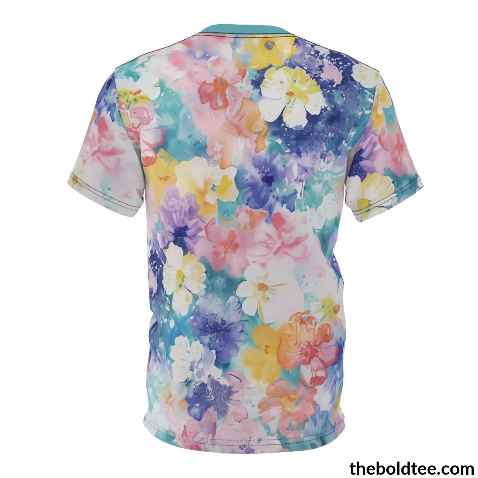 Summer Flower Tee - Premium All Over Print Crewneck Shirt Prints