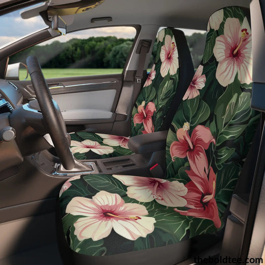 Summer Flowers Car Seat Covers (2 Pcs.) All Over Prints