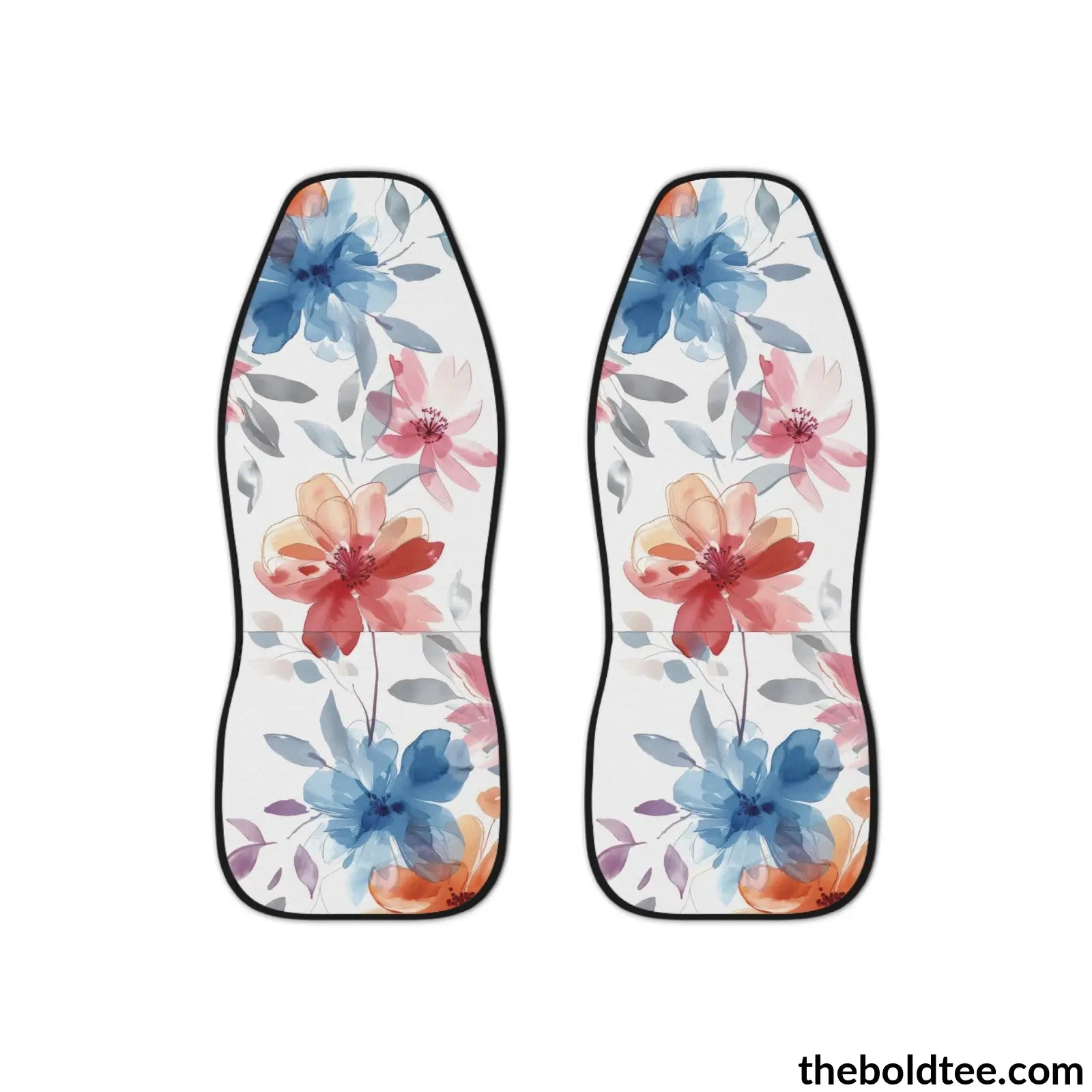 Summer Flowers Car Seat Covers (2 Pcs.) All Over Prints