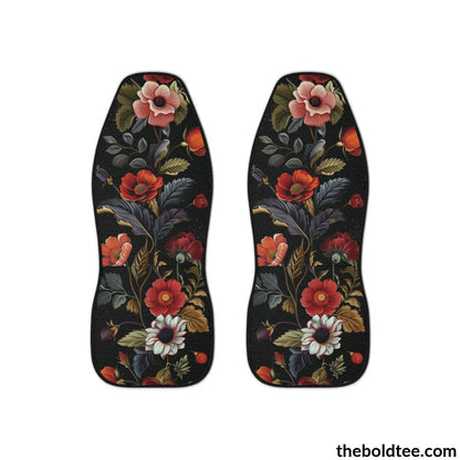 Summer Flowers Car Seat Covers (2 Pcs.) All Over Prints