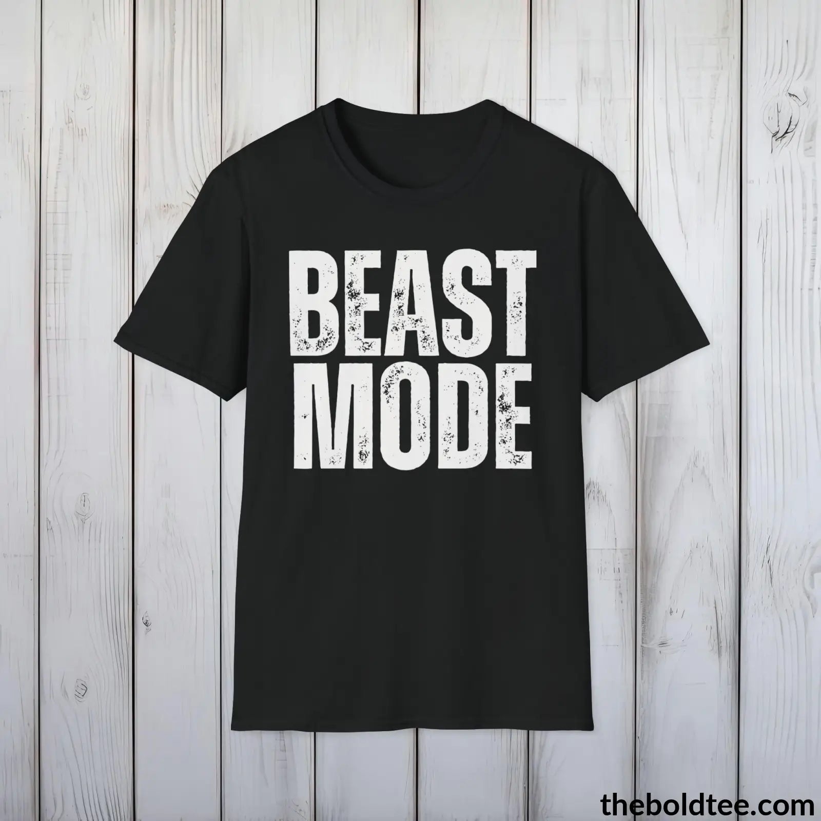 T-Shirt Black / S Bold BEAST MODE Tee - Premium Cotton Crewneck Unisex T-Shirt - 9 Bold Colors