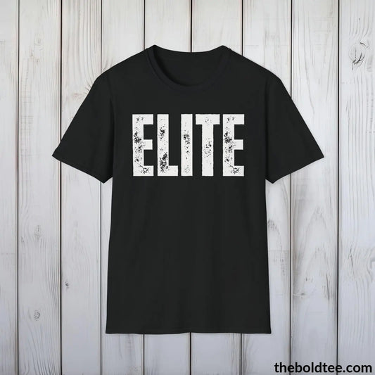T-Shirt Black / S Bold ELITE Tee - Premium Cotton Crewneck Unisex T-Shirt - 9 Bold Colors