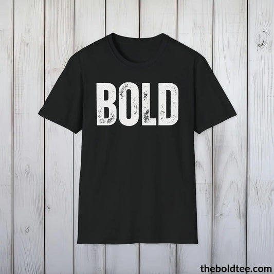 T-Shirt Black / S BOLD Tee - Premium Cotton Crewneck Unisex T-Shirt - 9 Bold Colors