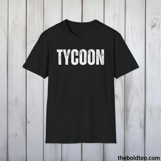 T-Shirt Black / S Bold TYCOON Tee - Premium Cotton Crewneck Unisex T-Shirt - 9 Bold Colors