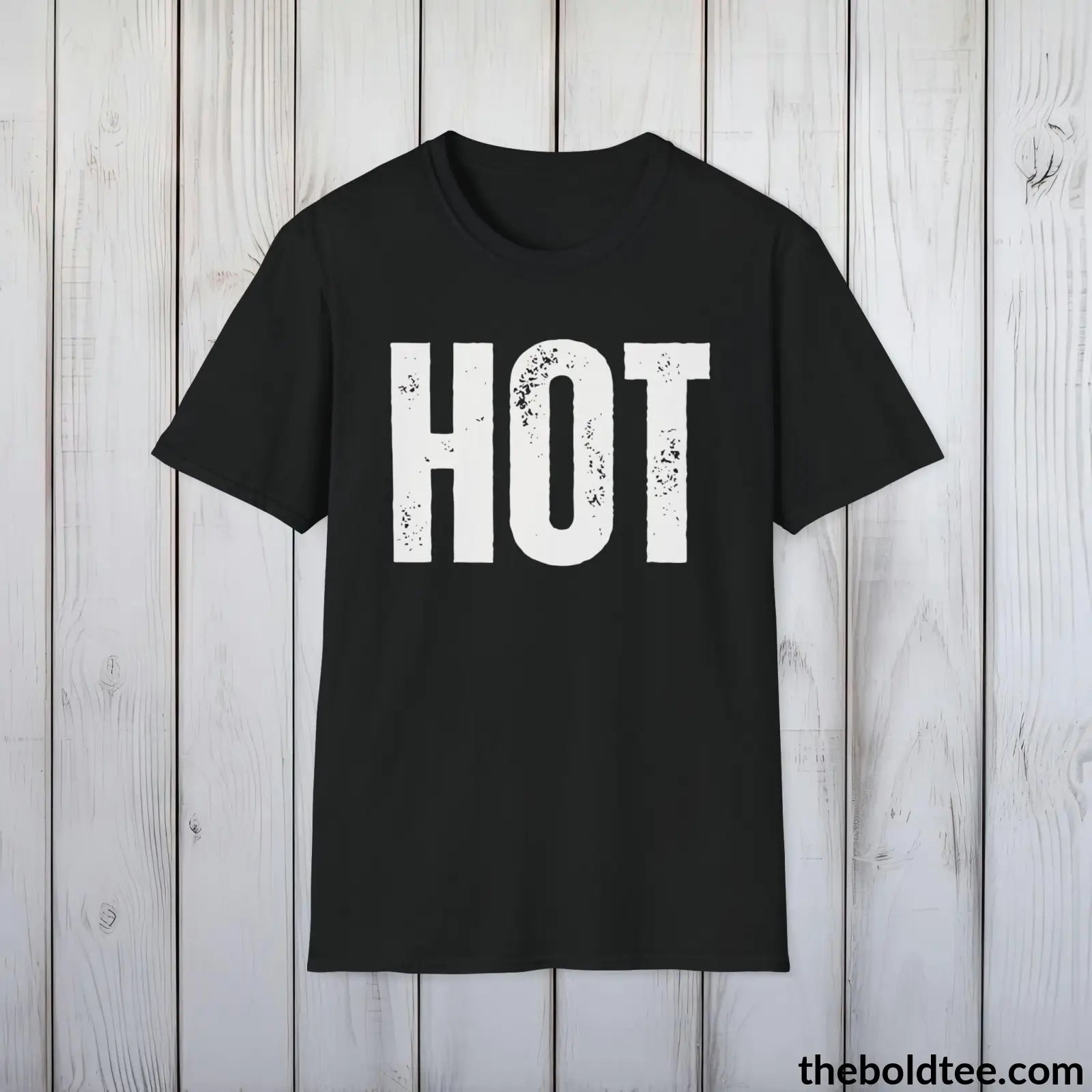 T-Shirt Black / S HOT Tee - Bold Urbnan Cotton T-Shirt - 9 Epic Colors Available