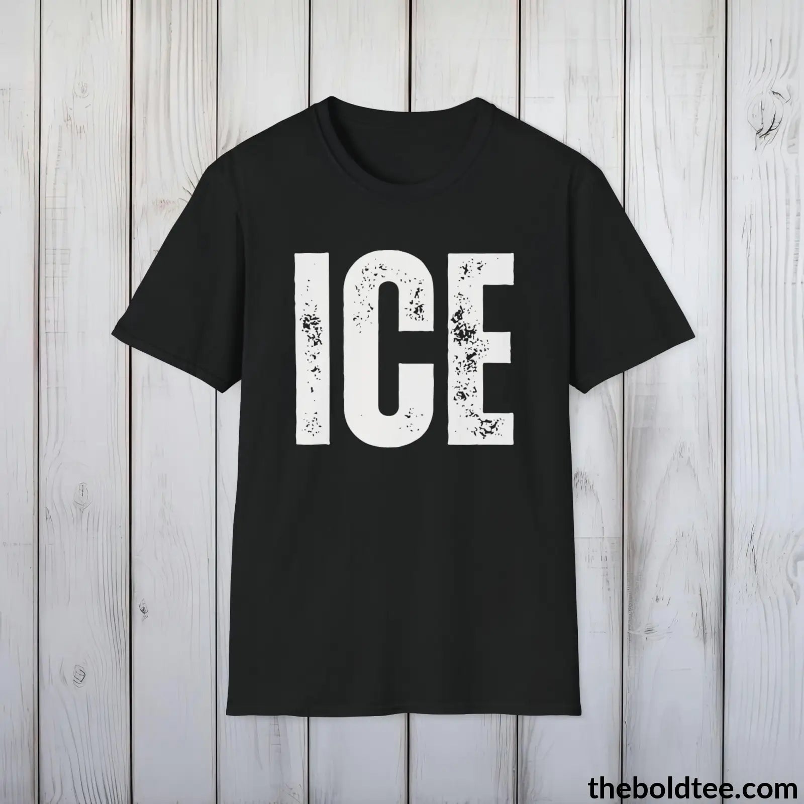 T-Shirt Black / S ICE Tee - Bold Urbnan Cotton T-Shirt - 9 Epic Colors Available