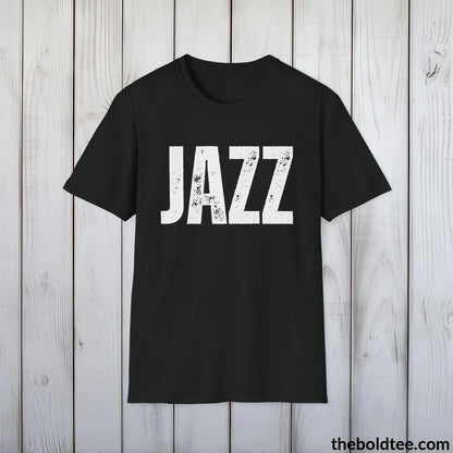 T-Shirt Black / S JAZZ Tee - Bold Urbnan Cotton T-Shirt - 9 Epic Colors Available