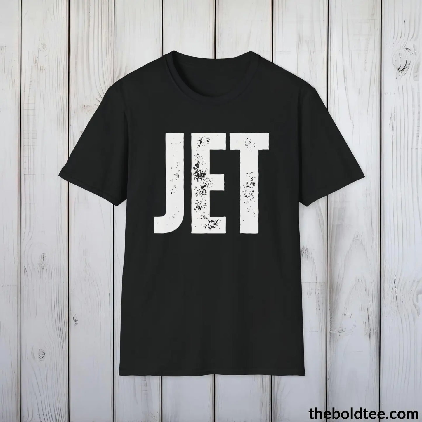 T-Shirt Black / S JET Tee - Bold Urbnan Cotton T-Shirt - 9 Epic Colors Available