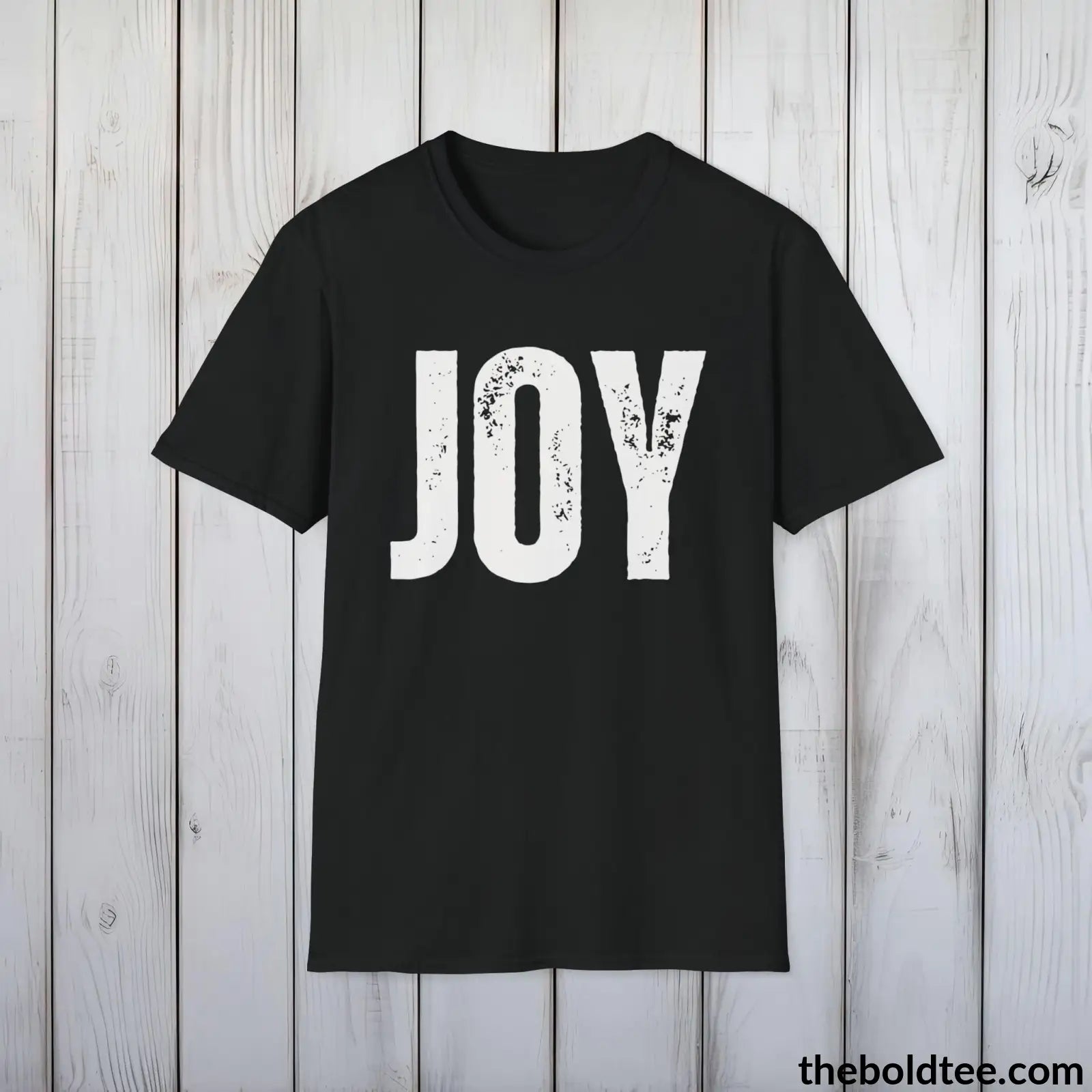 T-Shirt Black / S JOY Tee - Bold Urbnan Cotton T-Shirt - 9 Epic Colors Available