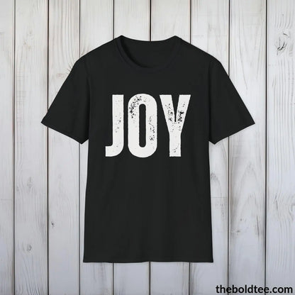 T-Shirt Black / S JOY Tee - Bold Urbnan Cotton T-Shirt - 9 Epic Colors Available