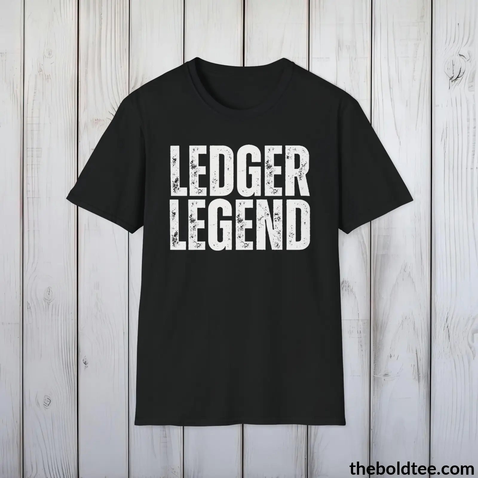 T-Shirt Black / S LEDGER LEGEND Cryptocurrency Tee - Sustainable & Soft Cotton Crewneck Unisex T-Shirt - 9 Bold Colors