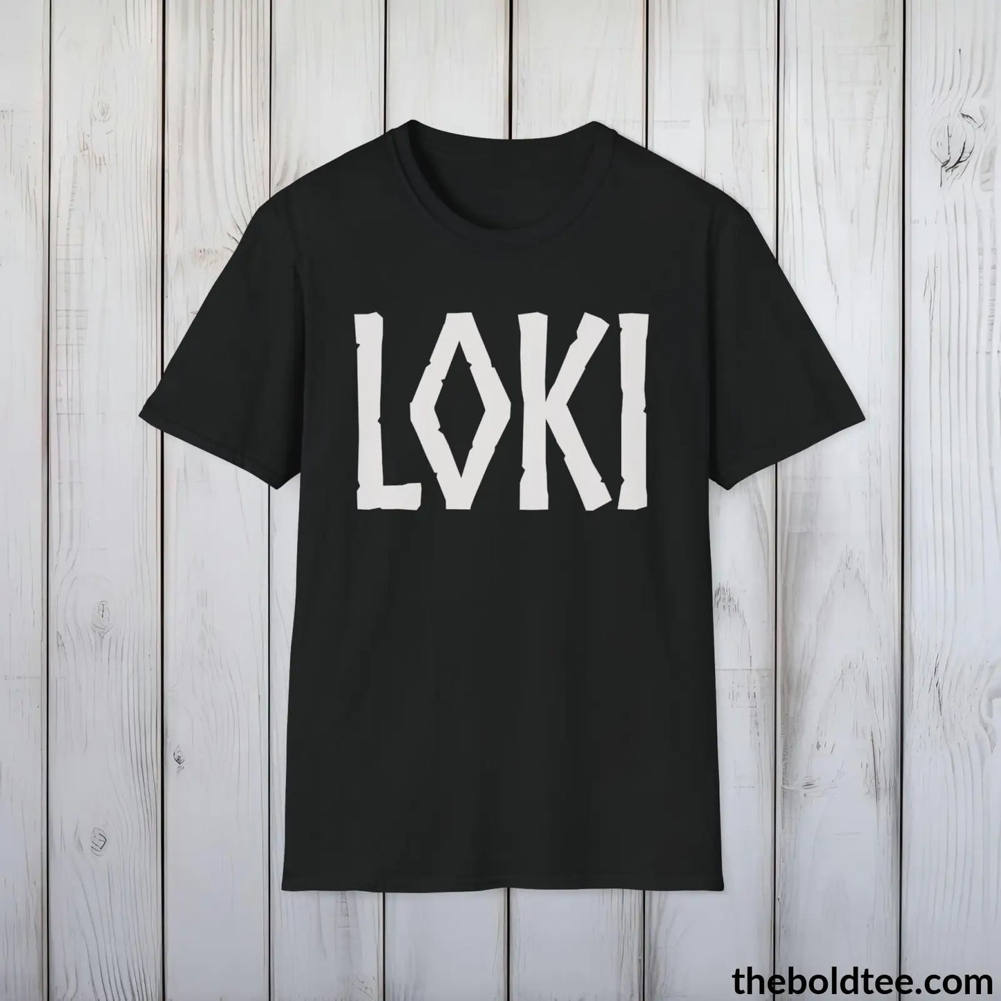 T-Shirt Black / S LOKI Tee - Bold Viking Mythology Cotton T-Shirt - 9 Epic Dark Colors Available