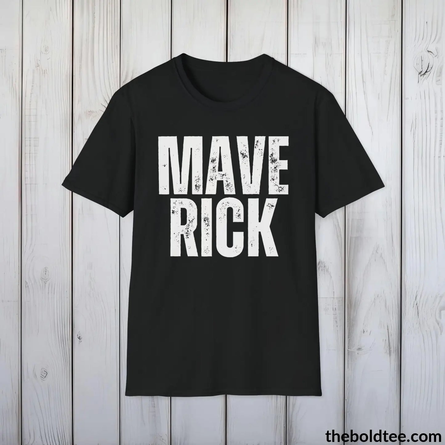 T-Shirt Black / S MAVERICK Tee - Casual, Sustainable & Soft Cotton Crewneck Unisex T-Shirt - 9 Bold Colors