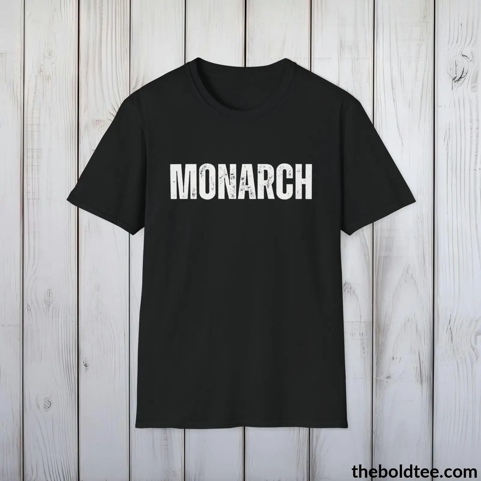 T-Shirt Black / S MONARCH Tee - Bold Urbnan Cotton T-Shirt - 9 Epic Colors Available