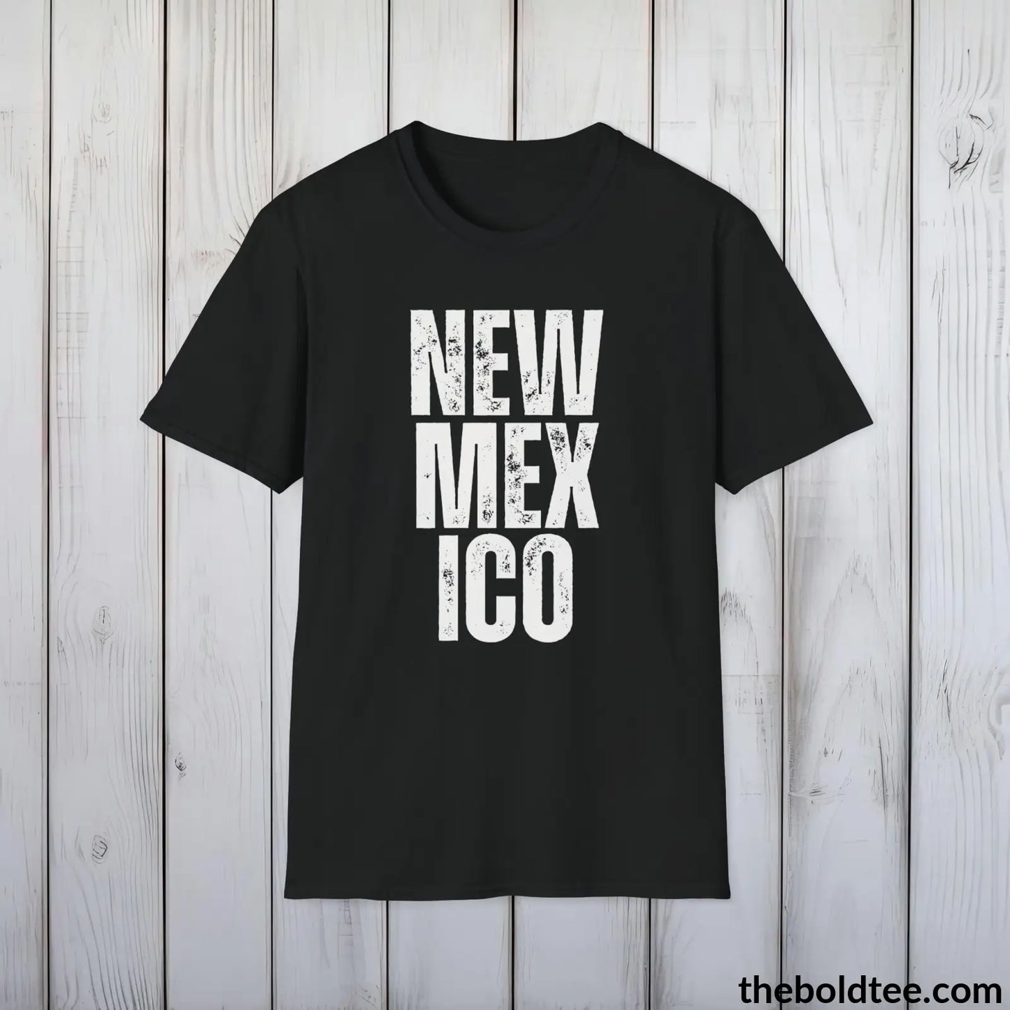 T-Shirt Black / S NEW MEXICO Tee - Casual, Sustainable & Soft Cotton Crewneck Unisex T-Shirt - 9 Bold Colors