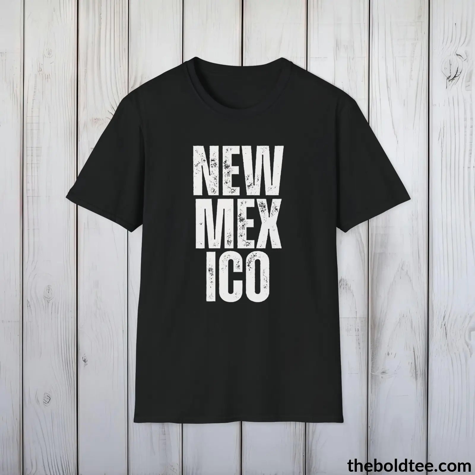 T-Shirt Black / S NEW MEXICO Tee - Casual, Sustainable & Soft Cotton Crewneck Unisex T-Shirt - 9 Bold Colors