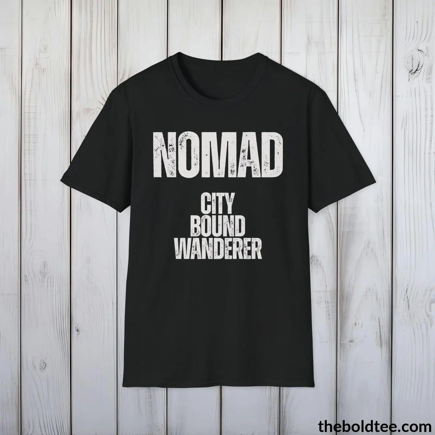 T-Shirt Black / S NOMAD - City Bound Wanderer Tee - Bold Urbnan Cotton T-Shirt - 9 Epic Colors Available