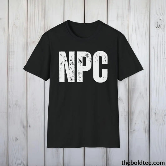 T-Shirt Black / S NPC Gamer Tee - Sustainable & Soft Cotton Crewneck Unisex T-Shirt - 9 Bold Colors