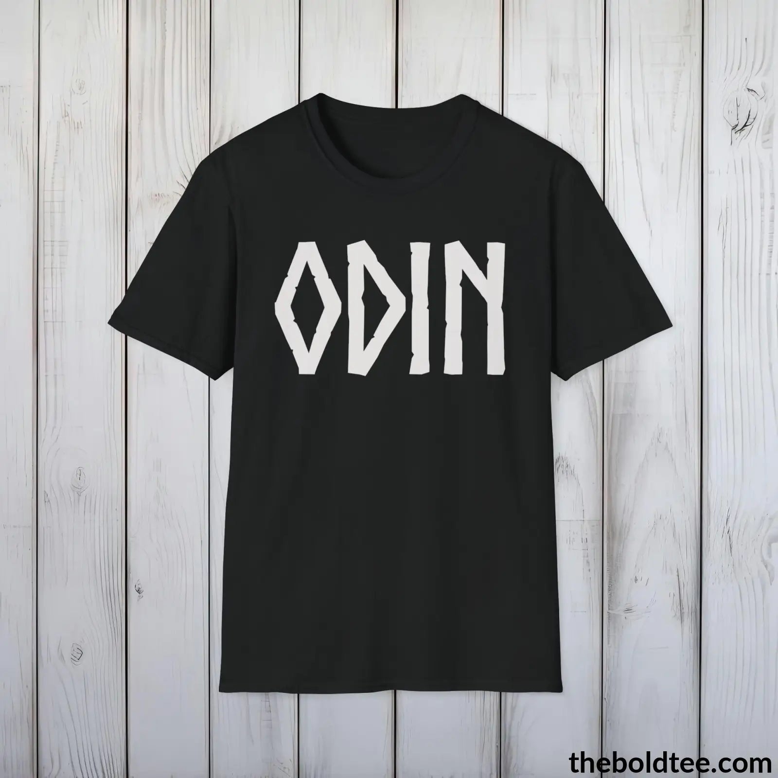 T-Shirt Black / S ODIN Tee - Bold Viking Mythology Cotton T-Shirt - 9 Epic Dark Colors Available