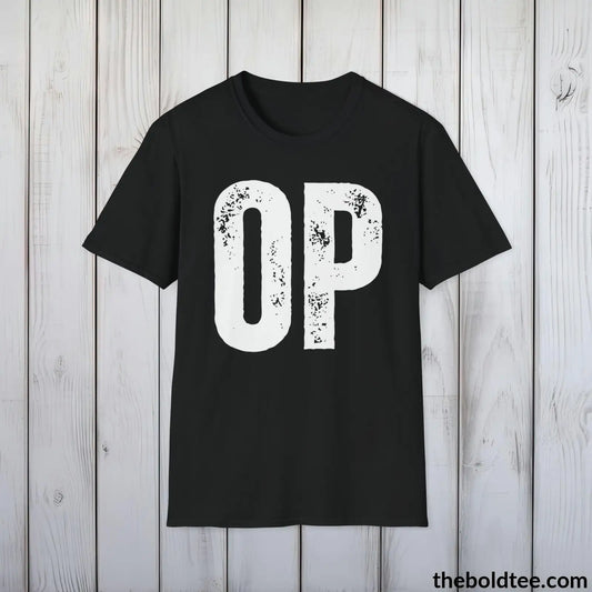 T-Shirt Black / S OP Gamer Tee - Sustainable & Soft Cotton Crewneck Unisex T-Shirt - 9 Bold Colors