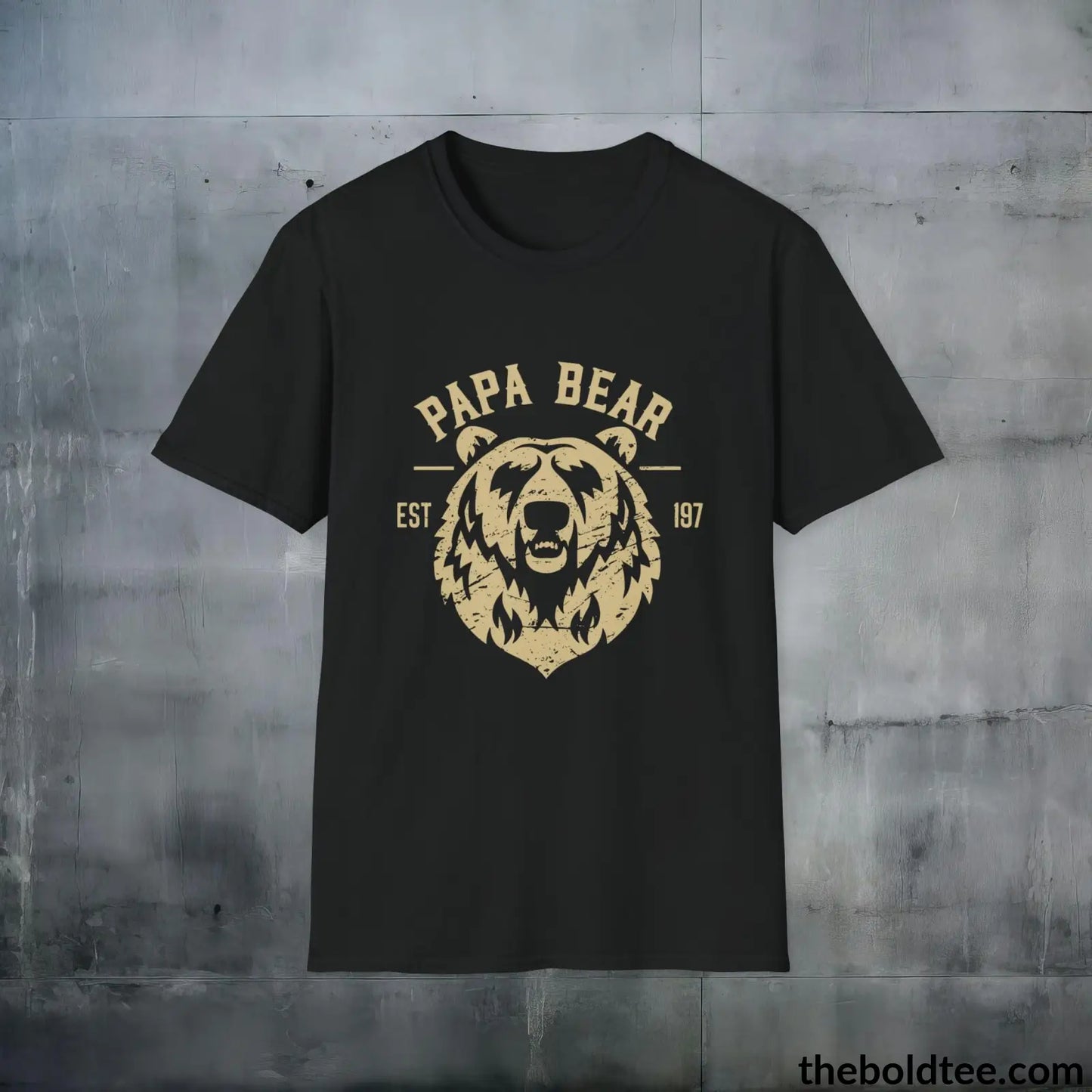 T-Shirt Black / S Papa Bear Family Leader T-Shirt - Father's Pride Tee for Awesome Dad's - Soft, Durable and Ethical Apparel in 3 Colors