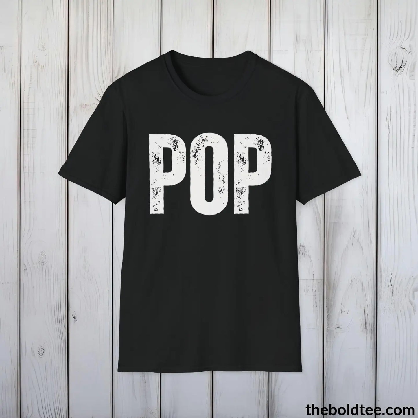 T-Shirt Black / S POP Tee - Bold Urbnan Cotton T-Shirt - 9 Epic Colors Available