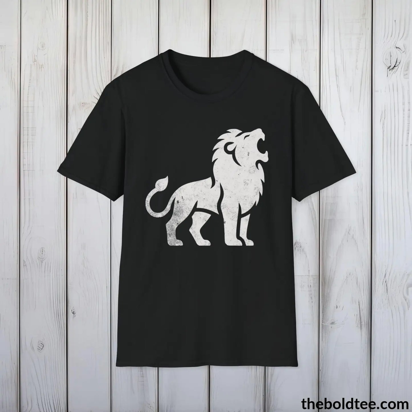 T-Shirt Black / S Roaring Lion Tee - Bold Urbnan Cotton T-Shirt - 9 Epic Colors Available