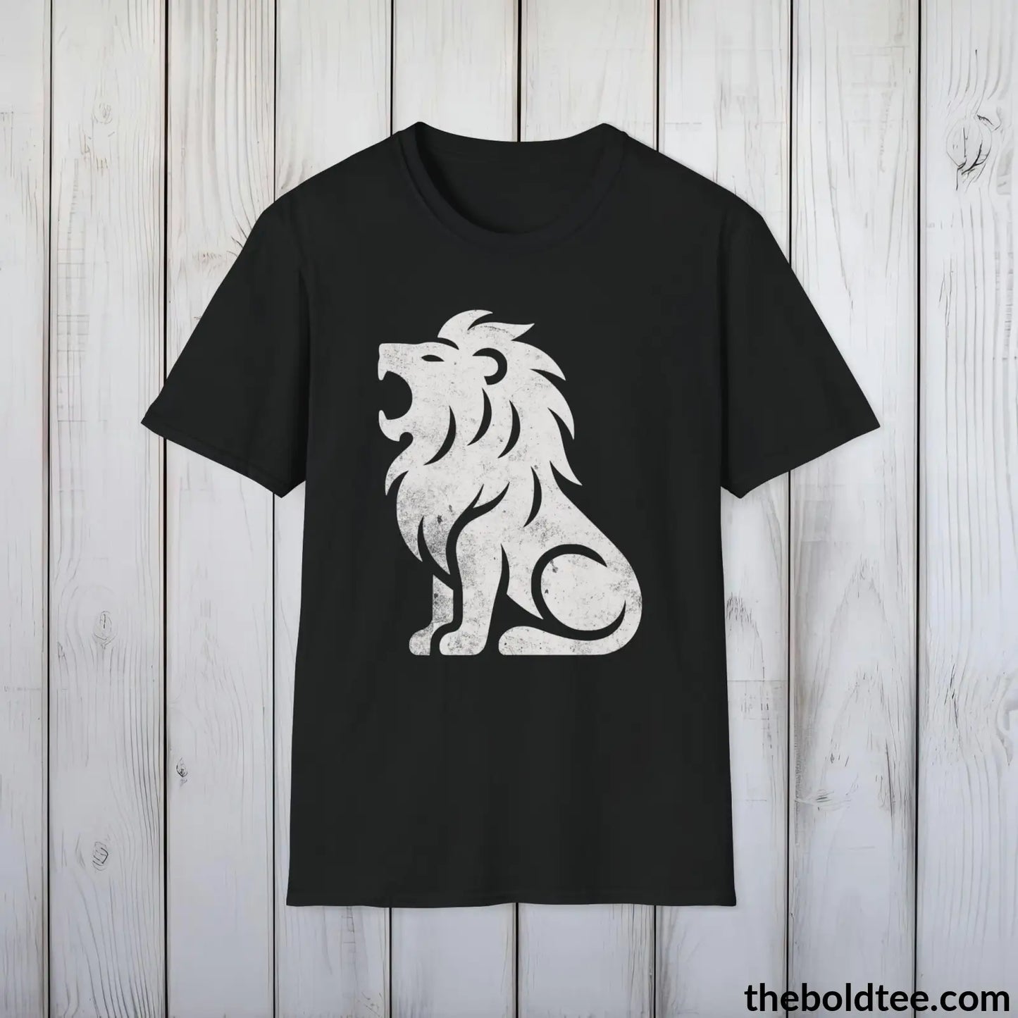 T-Shirt Black / S Roaring Lion Tee - Bold Urbnan Cotton T-Shirt - 9 Epic Colors Available