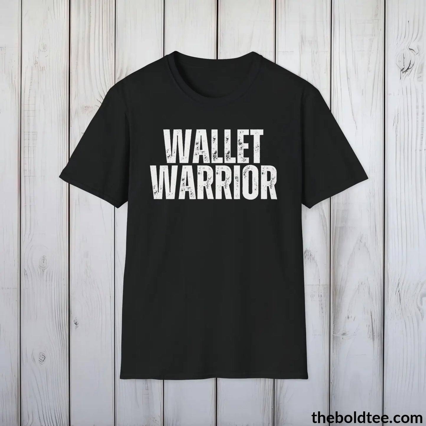 T-Shirt Black / S WALLET WARRIOR  Cryptocurrency Tee - Premium Cotton Crewneck Unisex T-Shirt - 9 Bold Colors