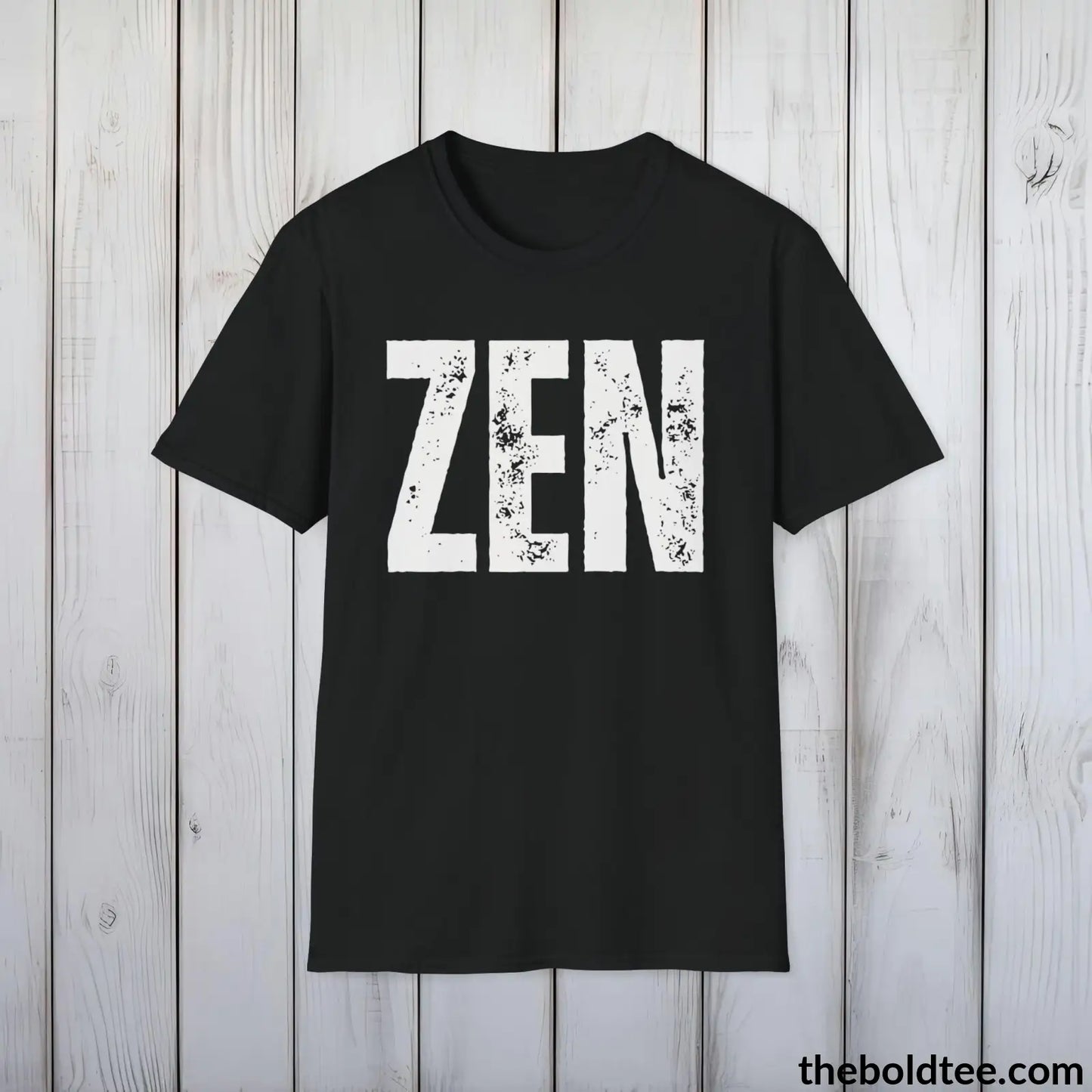 T-Shirt Black / S ZEN Tee - Bold Urbnan Cotton T-Shirt - 9 Epic Colors Available