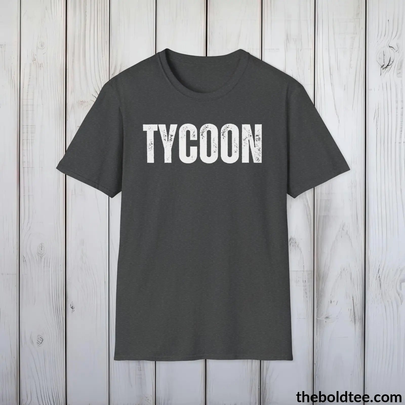 T-Shirt Dark Heather / S Bold TYCOON Tee - Premium Cotton Crewneck Unisex T-Shirt - 9 Bold Colors