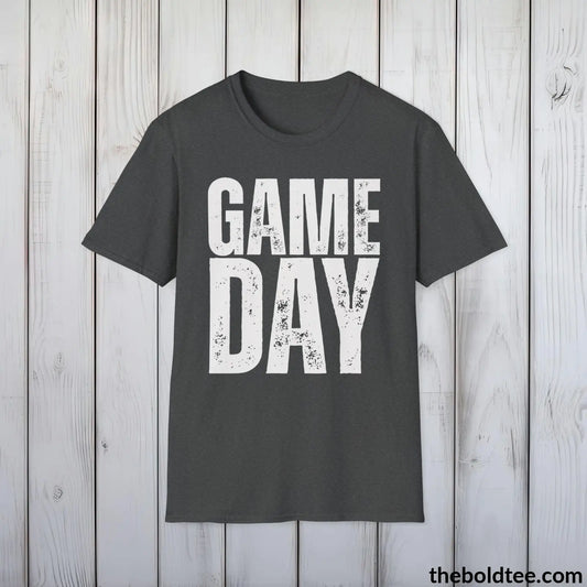 T-Shirt Dark Heather / S Game Day Sports Fan T-Shirt - Casual Game Day Cotton Crewneck Tee - Eco-Friendly & Stylish Game Wear - 9 Colors