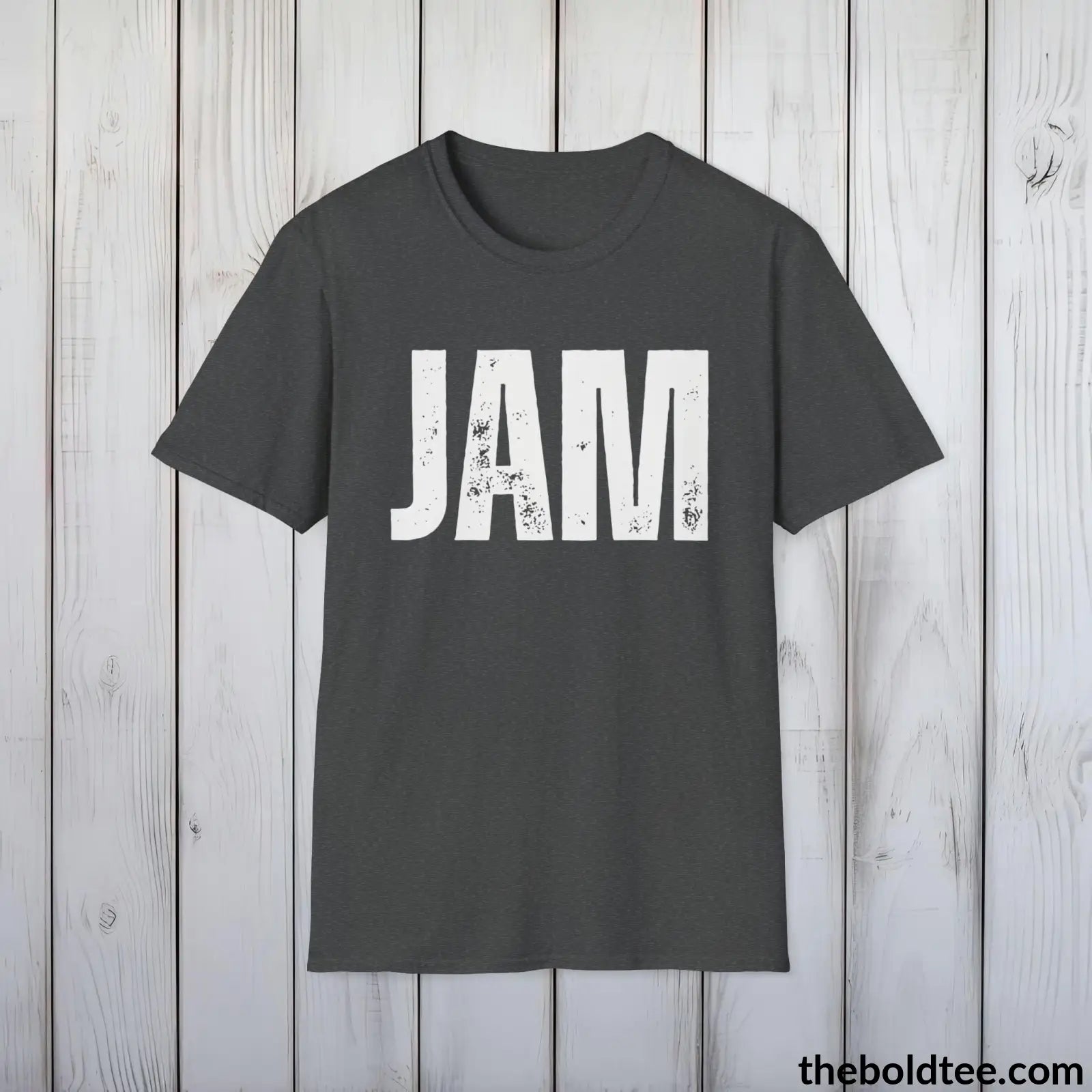 T-Shirt Dark Heather / S JAM Tee - Bold Urbnan Cotton T-Shirt - 9 Epic Colors Available