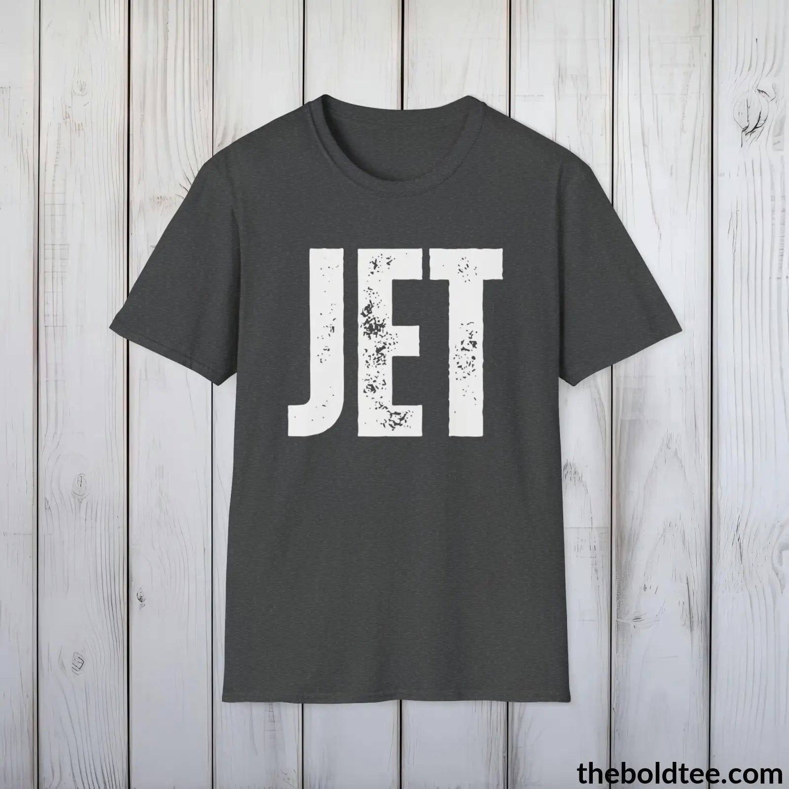 T-Shirt Dark Heather / S JET Tee - Bold Urbnan Cotton T-Shirt - 9 Epic Colors Available