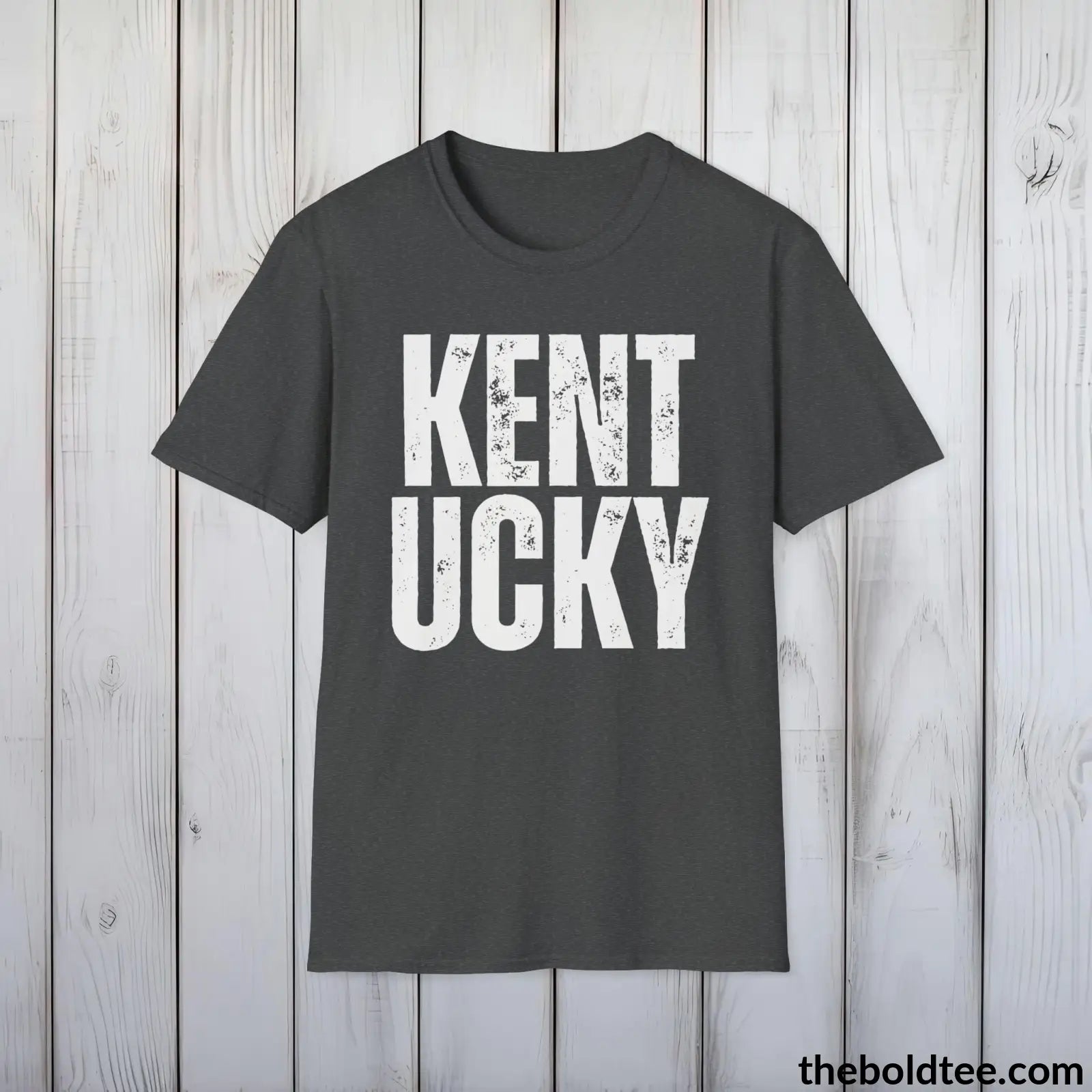 T-Shirt Dark Heather / S KENTUCKY Tee - Casual, Sustainable & Soft Cotton Crewneck Unisex T-Shirt - 9 Bold Colors