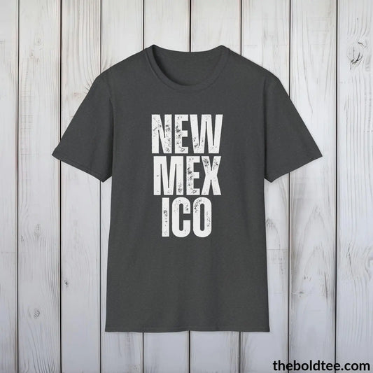 T-Shirt Dark Heather / S NEW MEXICO Tee - Casual, Sustainable & Soft Cotton Crewneck Unisex T-Shirt - 9 Bold Colors