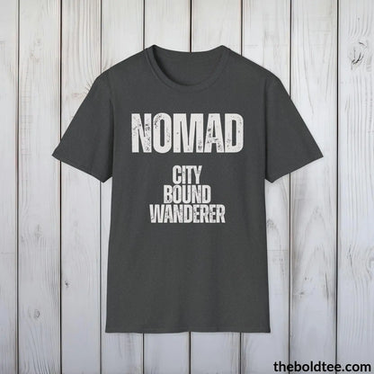 T-Shirt Dark Heather / S NOMAD - City Bound Wanderer Tee - Bold Urbnan Cotton T-Shirt - 9 Epic Colors Available