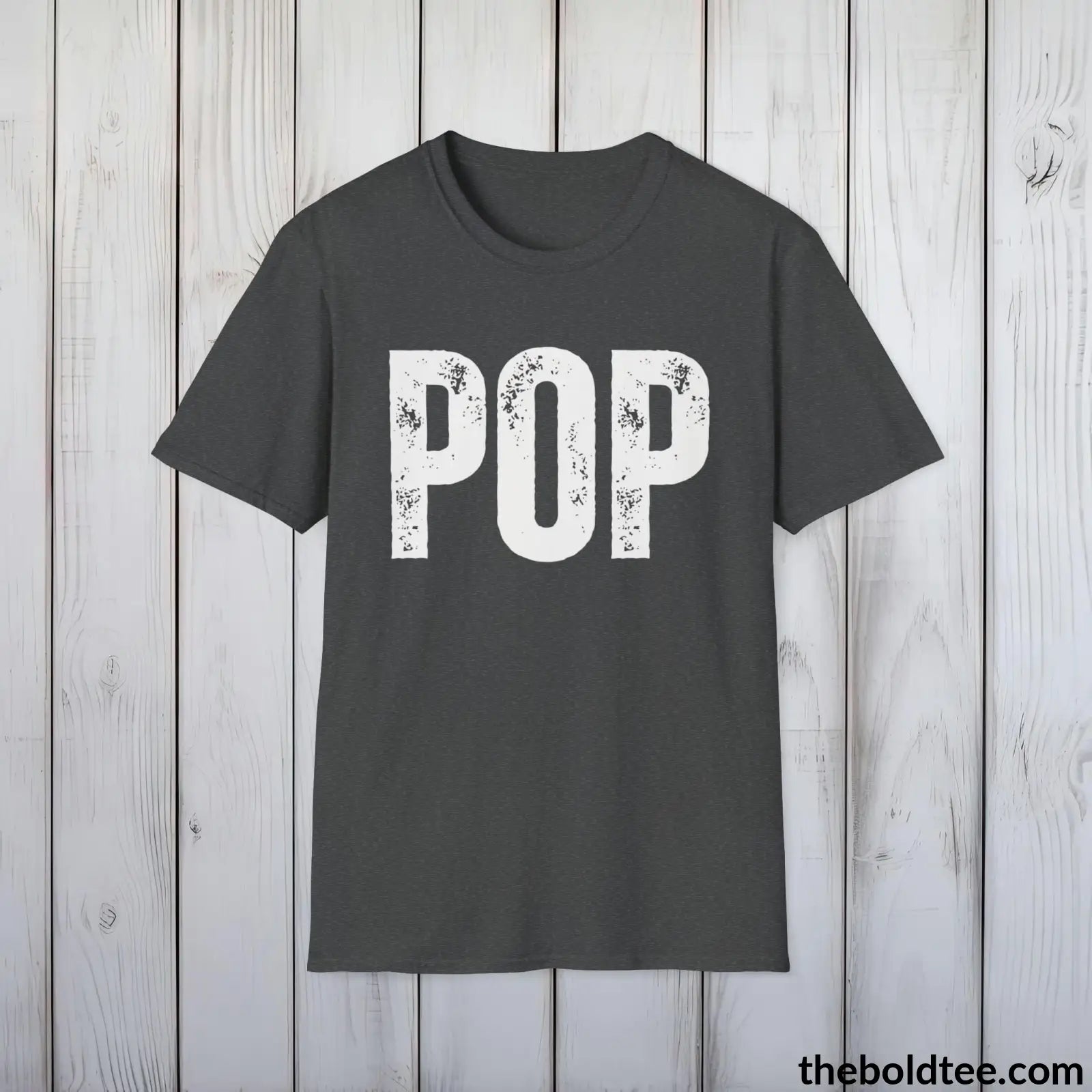 T-Shirt Dark Heather / S POP Tee - Bold Urbnan Cotton T-Shirt - 9 Epic Colors Available