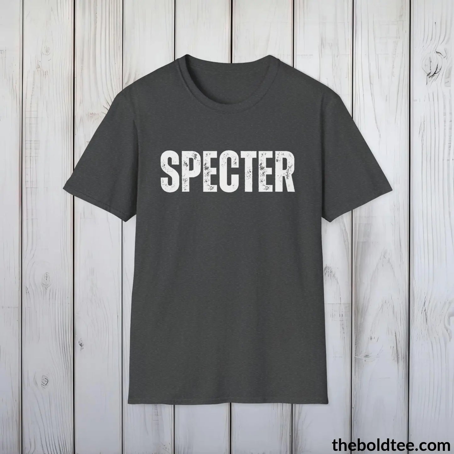 T-Shirt Dark Heather / S SPECTER Tee - Bold Urbnan Cotton T-Shirt - 9 Epic Colors Available