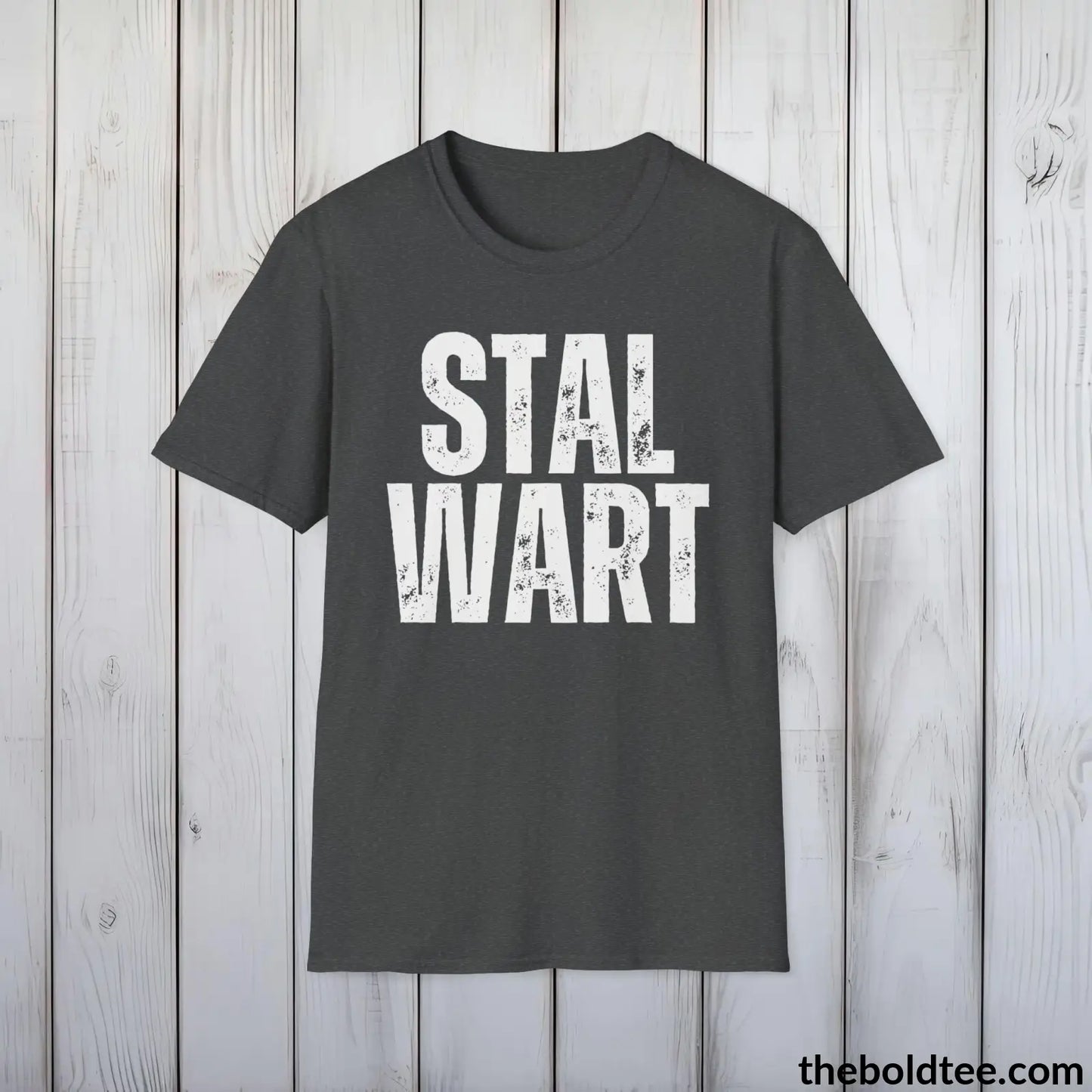 T-Shirt Dark Heather / S STALWART Tee - Casual, Sustainable & Soft Cotton Crewneck Unisex T-Shirt - 9 Bold Colors