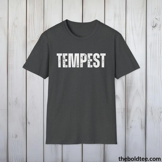 T-Shirt Dark Heather / S TEMPEST Tee - Bold Urbnan Cotton T-Shirt - 9 Epic Colors Available