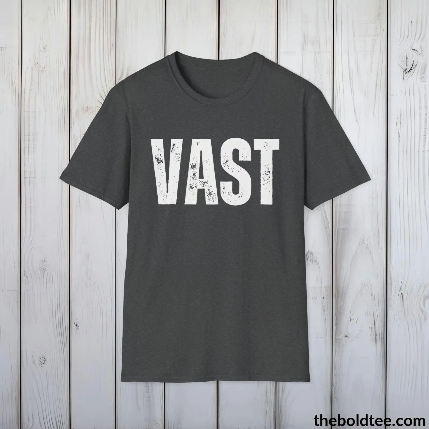 T-Shirt Dark Heather / S VAST Tee - Bold Urbnan Cotton T-Shirt - 9 Epic Colors Available