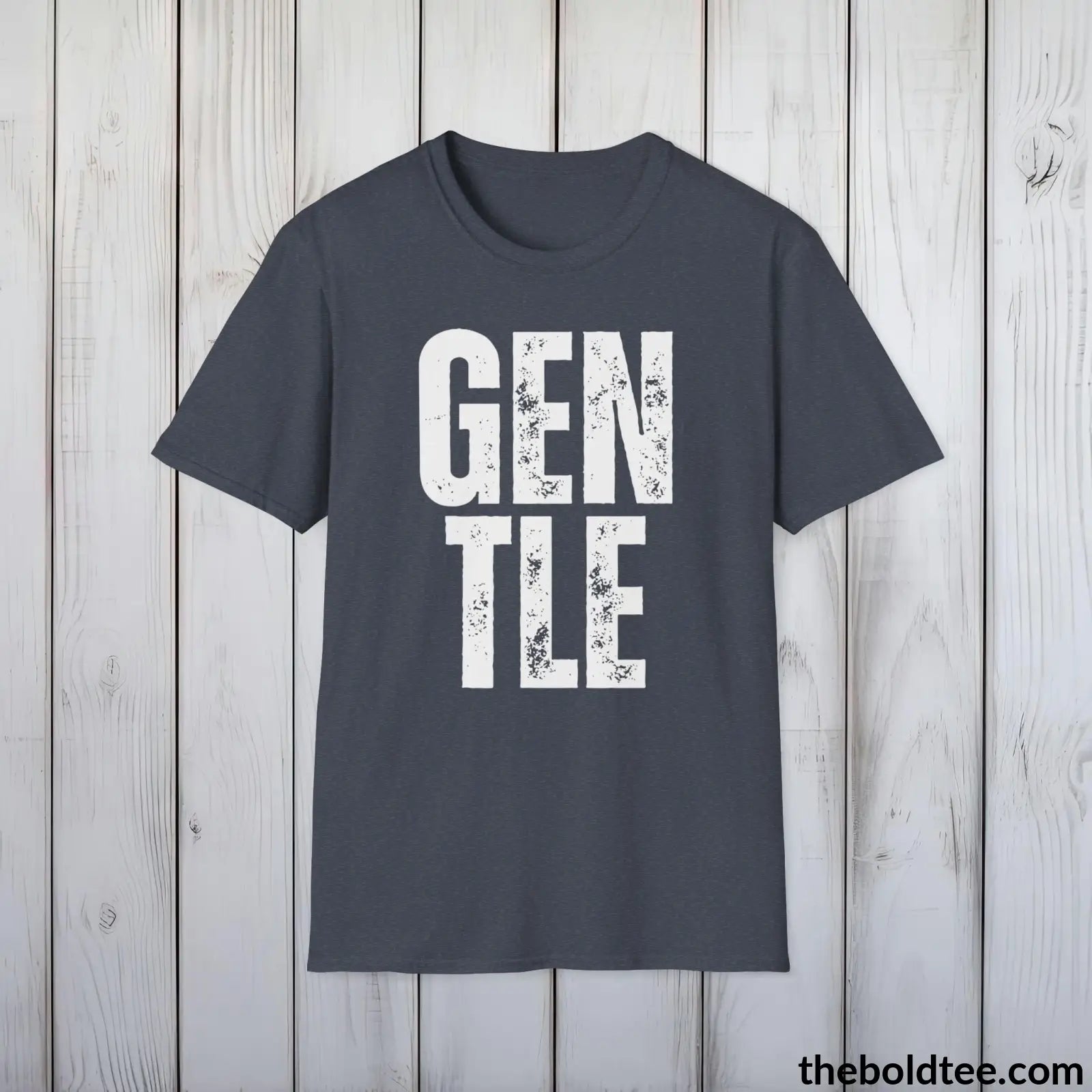 T-Shirt GENTLE Tee - Casual, Sustainable & Soft Cotton Crewneck Unisex T-Shirt - 9 Bold Colors