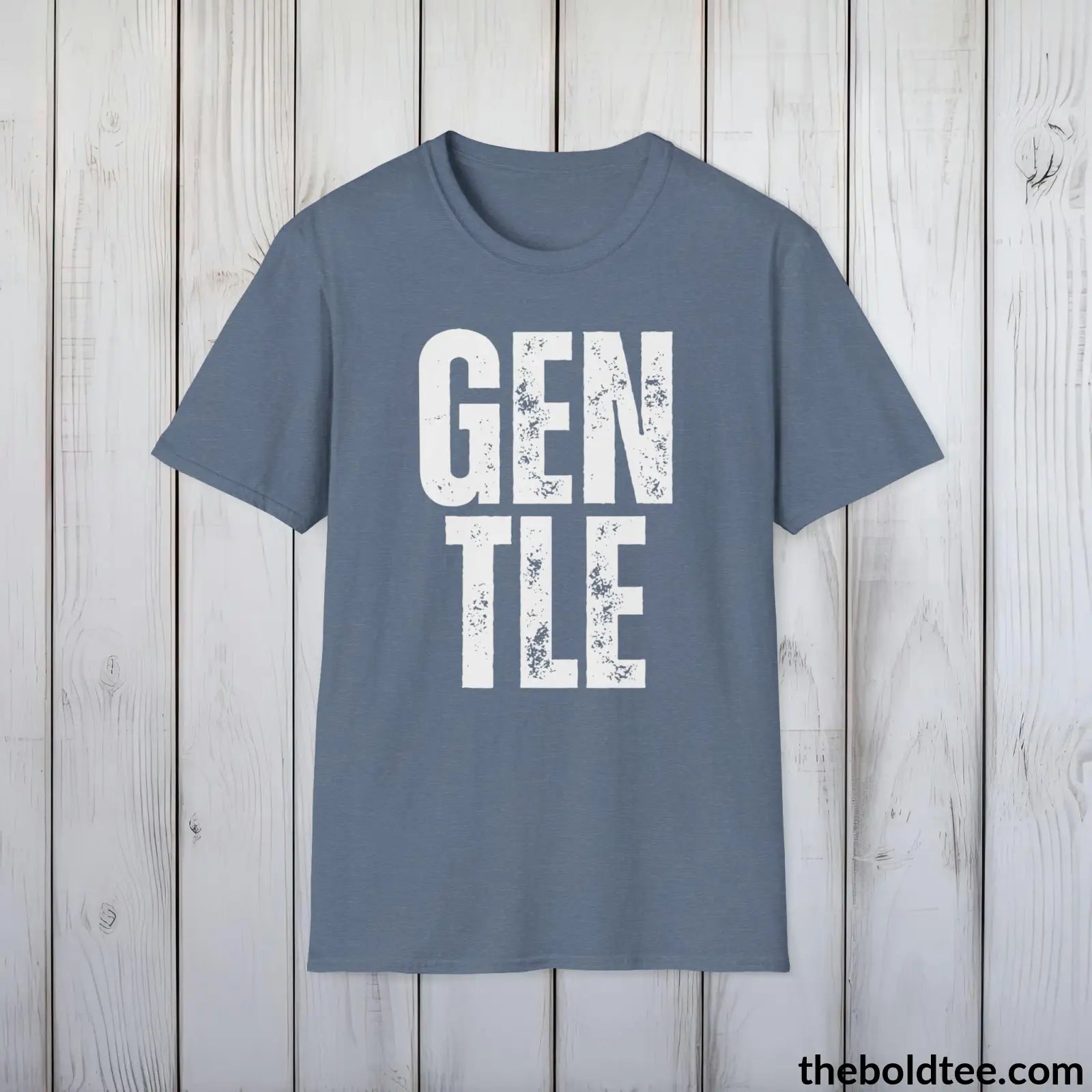 T-Shirt GENTLE Tee - Casual, Sustainable & Soft Cotton Crewneck Unisex T-Shirt - 9 Bold Colors