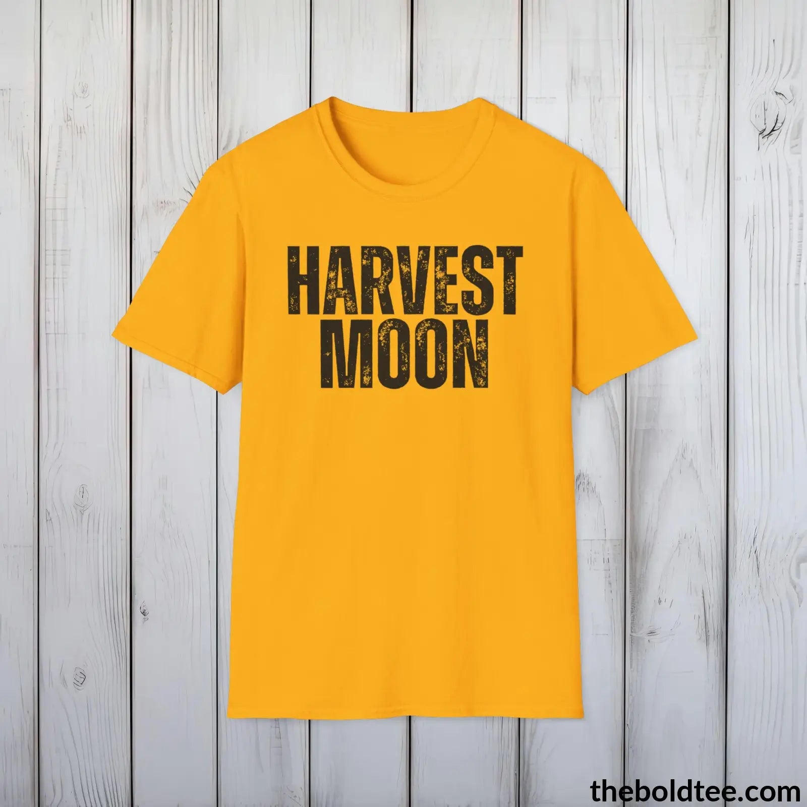 T-Shirt Gold / S HARVEST MOON Gardening Tee - Soft & Strong Cotton Crewneck Unisex T-Shirt - 8 Trendy Colors