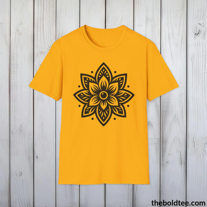 T-Shirt Gold / S Peaceful Yoga Tee - Sustainable & Soft Cotton Crewneck Unisex T-Shirt - 8 Serene Colors