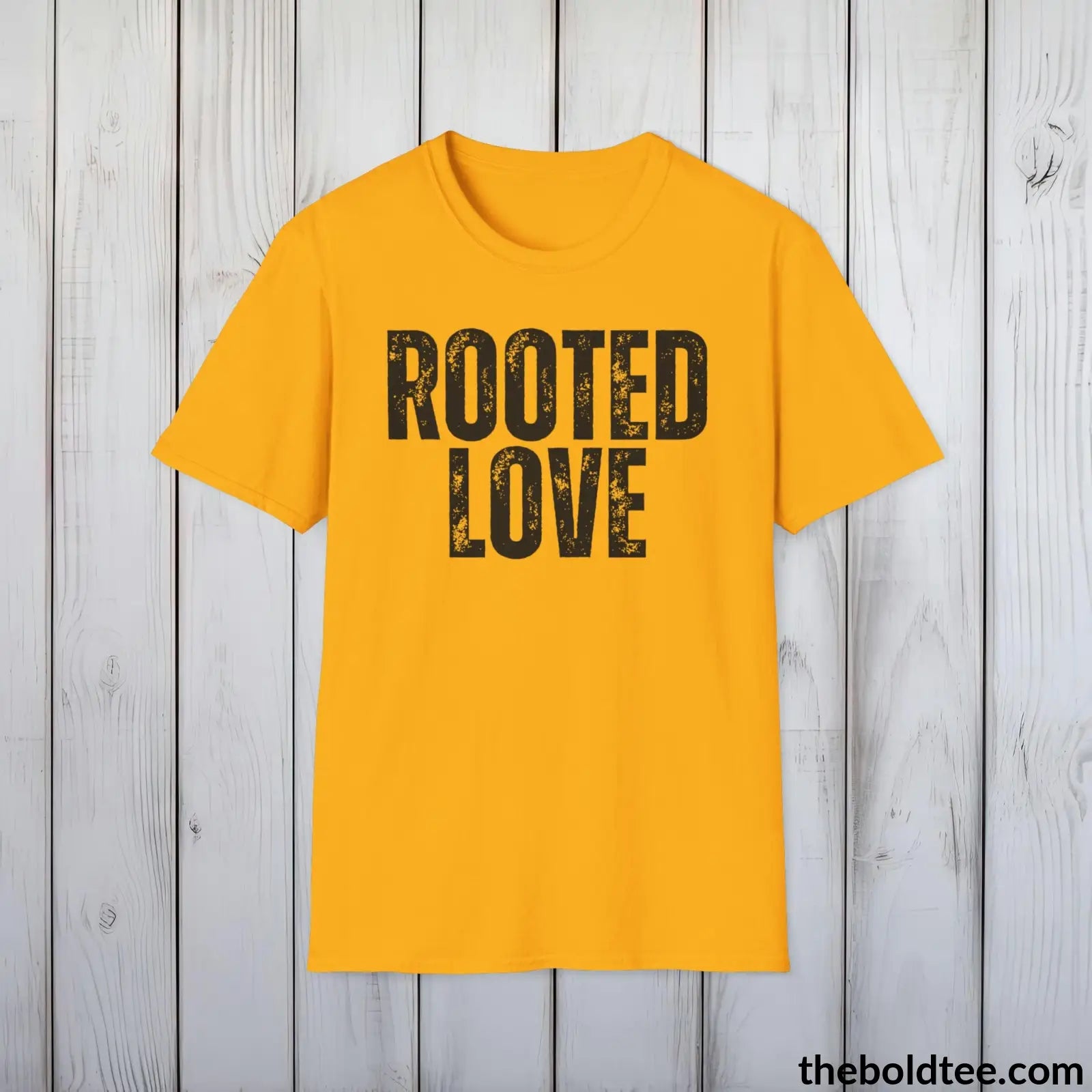 T-Shirt Gold / S ROOTE LOVE Gardening Tee - Soft & Strong Cotton Crewneck Unisex T-Shirt - 8 Trendy Colors