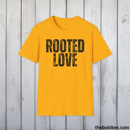 T-Shirt Gold / S ROOTE LOVE Gardening Tee - Soft & Strong Cotton Crewneck Unisex T-Shirt - 8 Trendy Colors