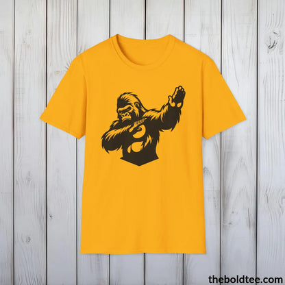 T-Shirt Gold / S The Bold Gorilla Dap Tee - Casual, Sustainable & Soft Cotton Crewneck Unisex T-Shirt - in 9 Bold Colors